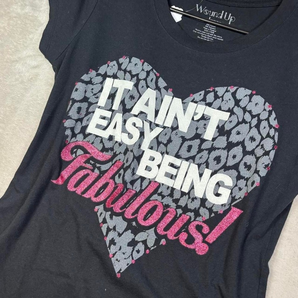 McBling Y2K graphic tee with glittery details - Picture 3 of 6